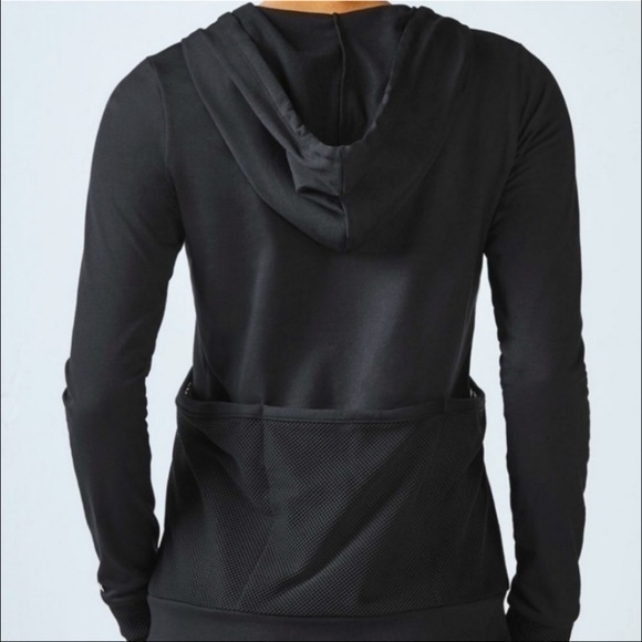 Fabletics Black Mesh Hoodie - Picture 2 of 2